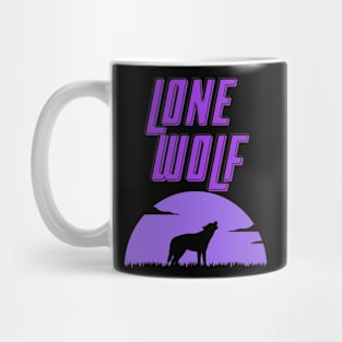 Lone Wolf Purple Mug